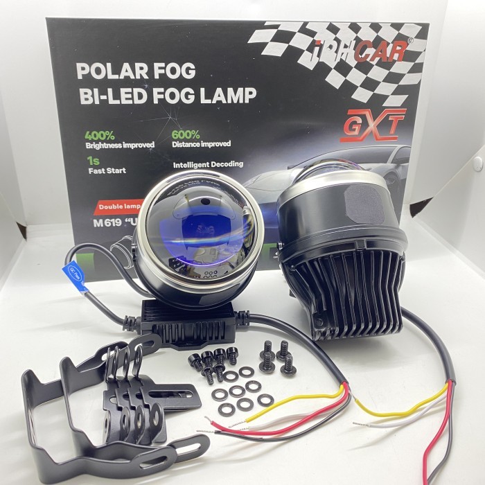 TERMURAH - Foglamp Biled 3inch IPHCAR M619 BlueLens