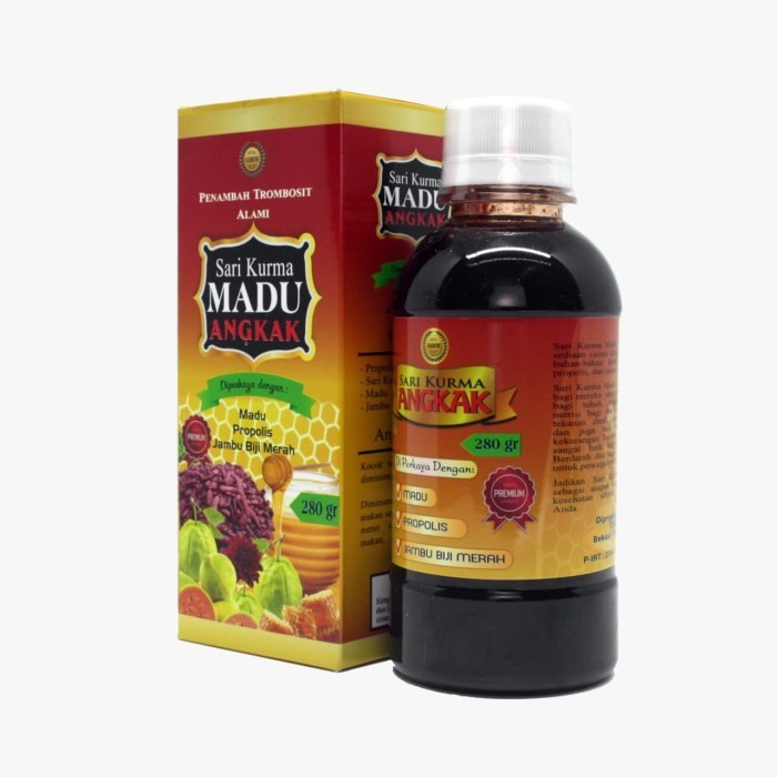

Sari Kurma Madu Angkak Plus Propolis Dan Jambu Biji Original