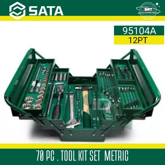 SATA 95104A-70 12PT CANTILEVER MECHANIC TOOL BOX SET TOOL KIT SET