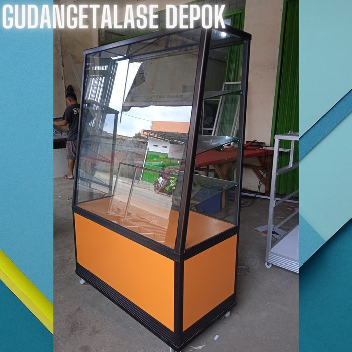 ETALASE KACA RING/ETALASE KUE/ETALASE DONAT