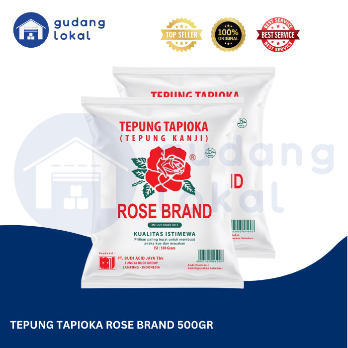 

Tepung Tapioka Rose Brand 500Gr