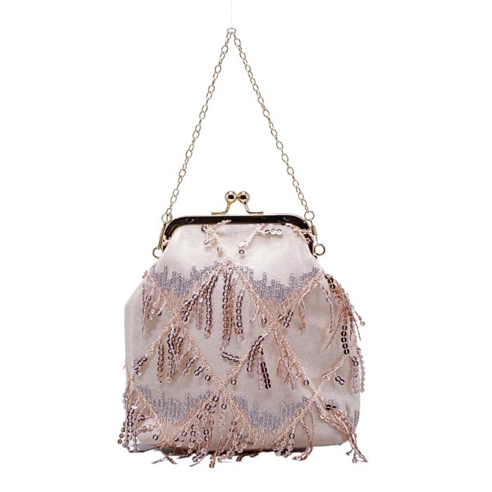 Tas Jinjing Wanita Waiwai Clutch Pesta Sling Bag 191042 Terlaris