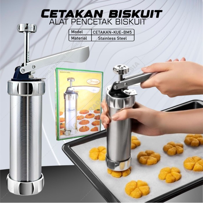 

READY STOCK BISCUITS COOKIE MAKER ALAT PENCETAK KUE CETAKAN BISKUIT