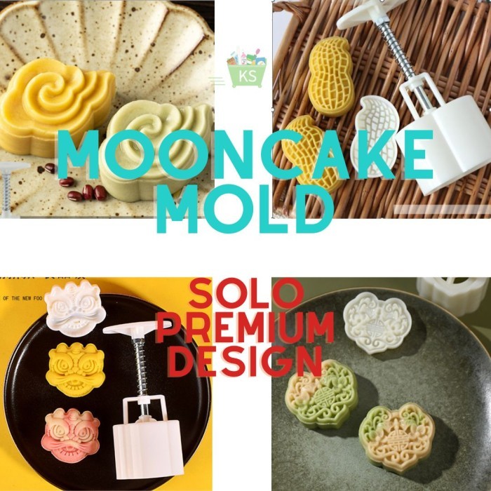 

READY STOCK ANEKA BENTUK CETAKAN MOONCAKE MOLD 1 PCS - ANEKA UKURAN SNOW SKIN