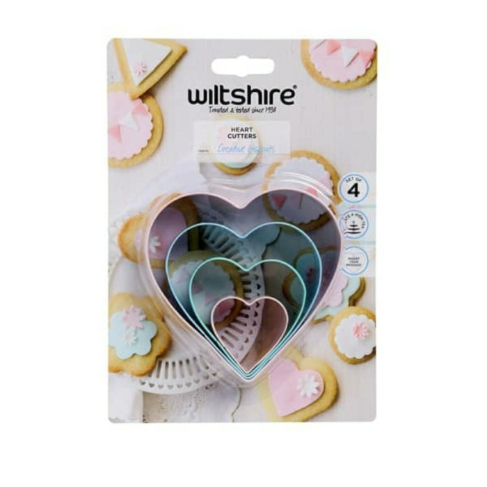 

TERMURAH SET 4 PCS CETAKAN KUE BENTUK HATI