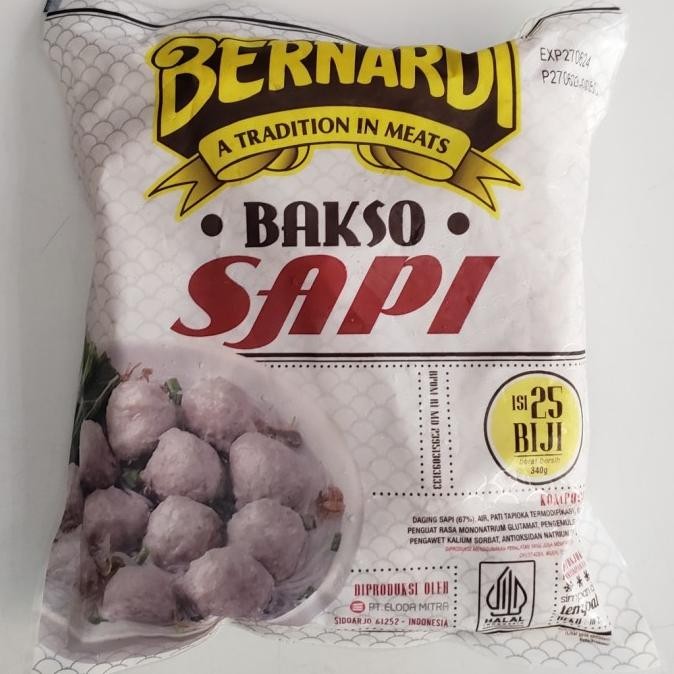 

New Bernardi Bakso Sapi 25 Biji Besar