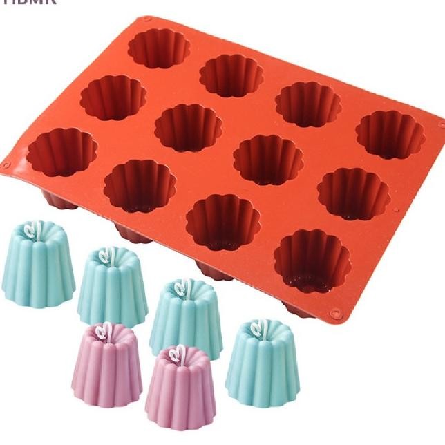 FARA  12 CAVITY CETAKAN SILIKON SULING CETAKAN KUE TALAM