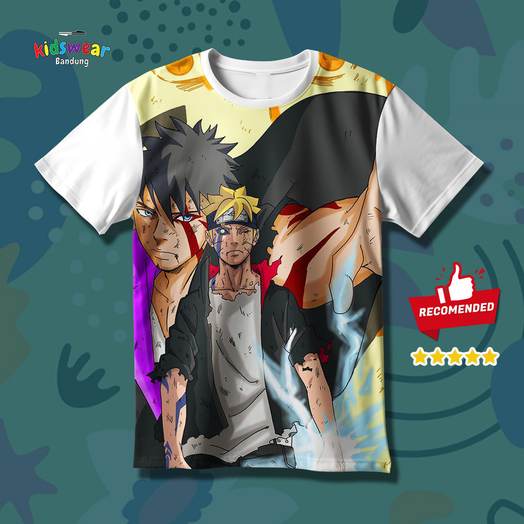 Kaos Anak ANIME BORUTO Baju Anak ANIME BORUTO 3D Printing Untuk Umur 1-12 Tahun G7