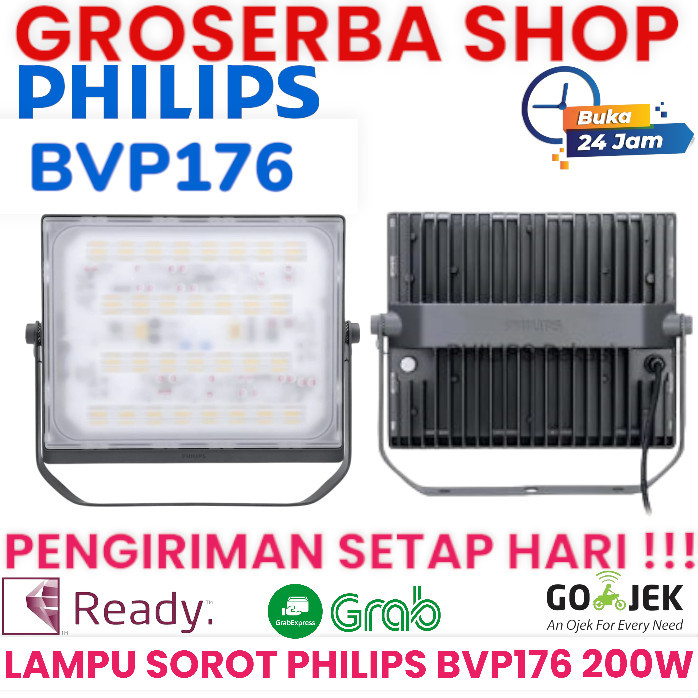 LAMPU SOROT PHILIPS LED BVP 176 200W - 5700K COOL WHITE BVP176 ORIGNAL