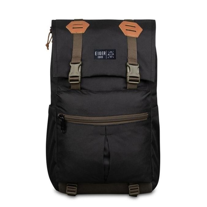 Ori - Tas Ransel Punggung EIGER 2473 Black DIARIO TERMINA TOP LOADING 1989