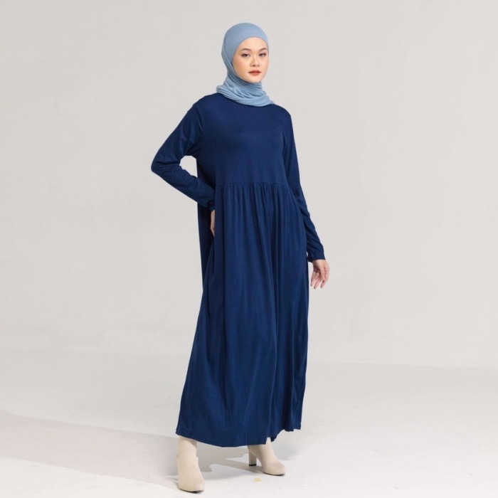 Coba Inner Dress Muslim Dauky Inner Dress Laudya Gamis Polos Bahan Kaos Zuk2