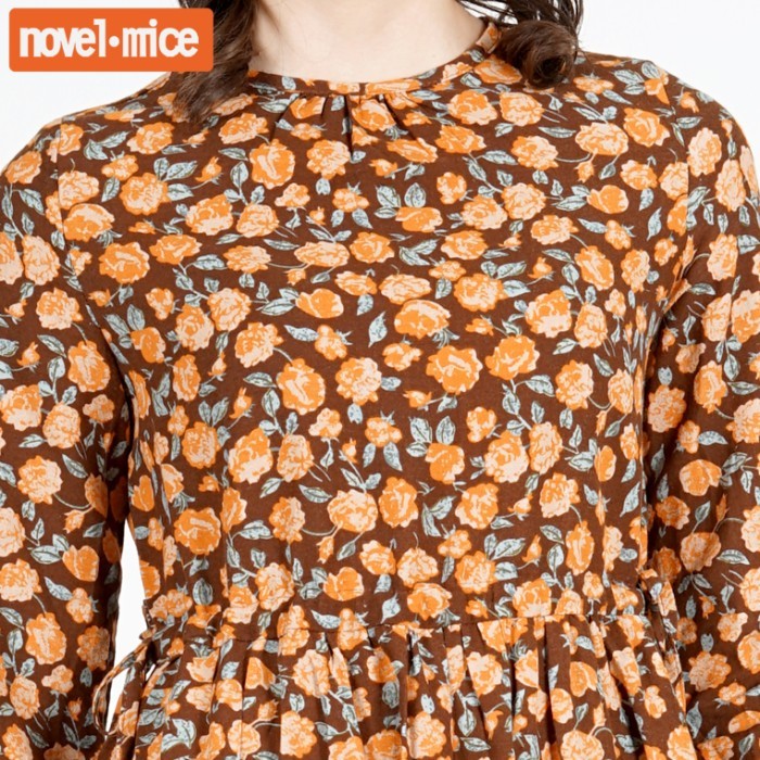 Diskon Novel Mice - Gamis Ethnic Tunic Tan Dress Zuk2