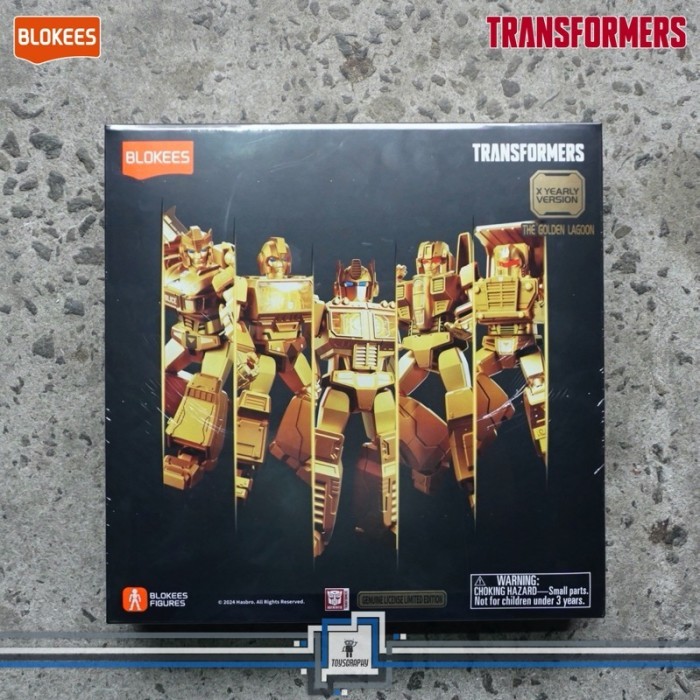 Blokees Transformers The Golden Lagoon Gold Edition Exclusive Shining Light Up