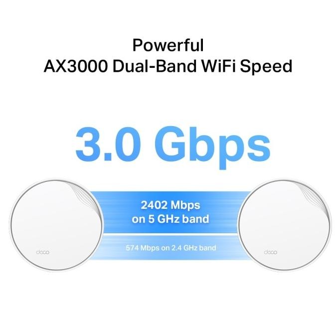 Murah Tp Link Deco X50-Poe - Ax3000 Whole Home Mesh Wifi 6 System Router With Poe [Import Us]