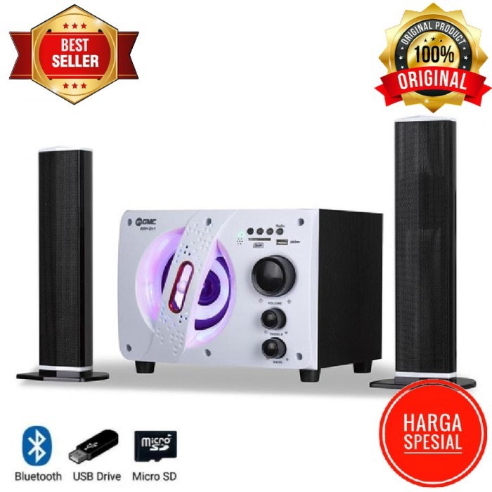 Speaker Gmc 886H 2In1 Bluetooth Speaker Multimedia