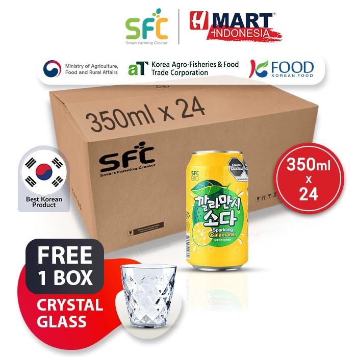 

Sfc Sparkling Calamansi - Minuman Rasa Jeruk Calamansi Berkarbonasi 350Ml 1 Dus (Isi 24Pcs)