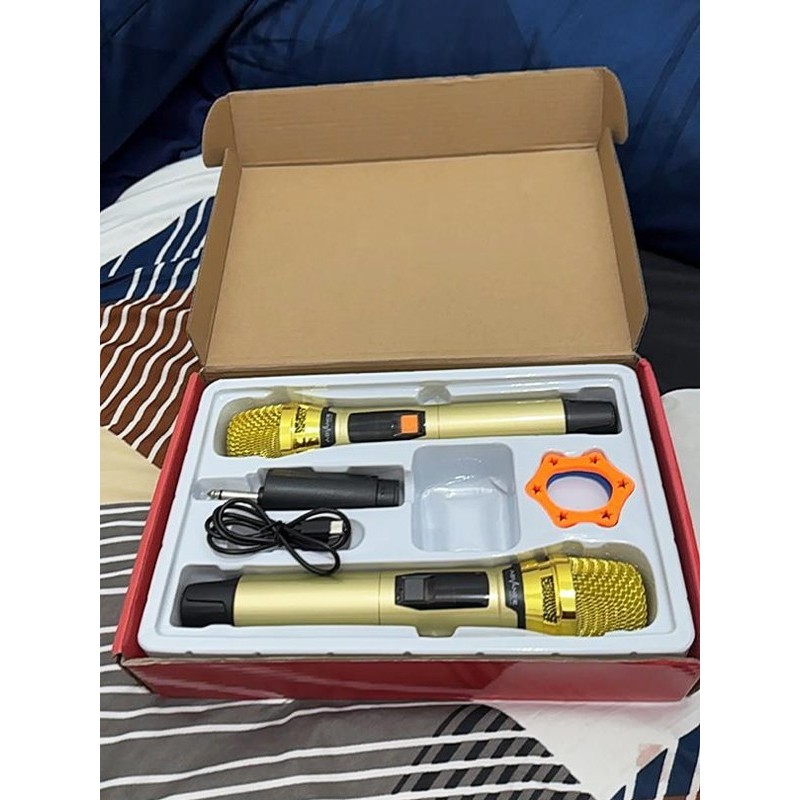 READY STOCKAdvance Salon Bluetooth Karaoke Mic 2 Mik MIC-206