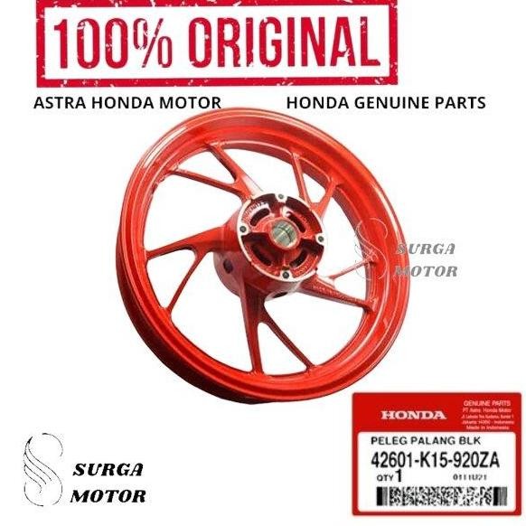 Velg Racing Peleg Pelek Palang Belakang Warna Merah Honda New CB150R Streetfire LED ORI ASLI ORIGINA