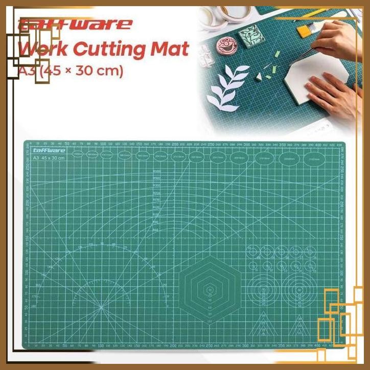 

[ABC] TAFFWARE ALAS POTONG WORK CUTTING MAT PAD A3 45X30CM