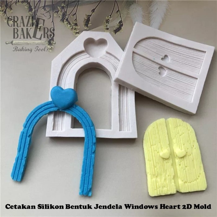 

BEST CETAKAN SILIKON BENTUK JENDELA WINDOWS HEART 2D MOLD