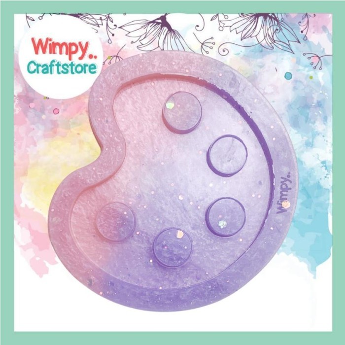 

READY CETAKAN RESIN SHAKER PALETTE CAT CETAKAN SILICONE RESIN MOLD ART CRAFT