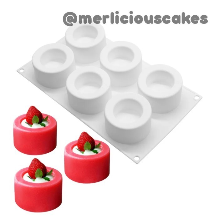 

TERLARIS 6 CONCRETE POTS ENTREMET MOLD MOULD SILICONE CETAKAN KUE CAKE