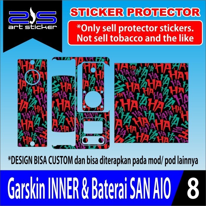 

Terlaris Inner Baterai San Aio Green Garskin Stiker Custom Case Laminasi Tebal COD