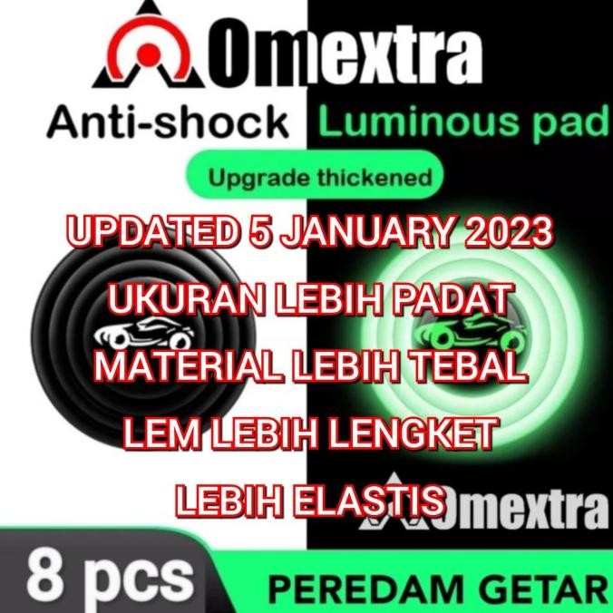 8pcs Anti Shock Pad Omextra Peredam Getar Pintu Mobil Peredam Getaran