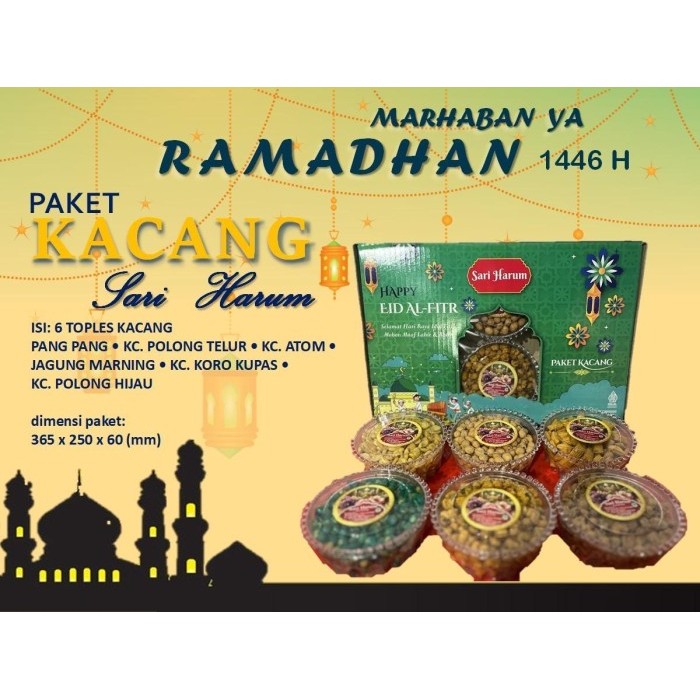 

New! paket kue lebaran/ kue kering homemade - Paket Kue 6tpls Idul Fitri