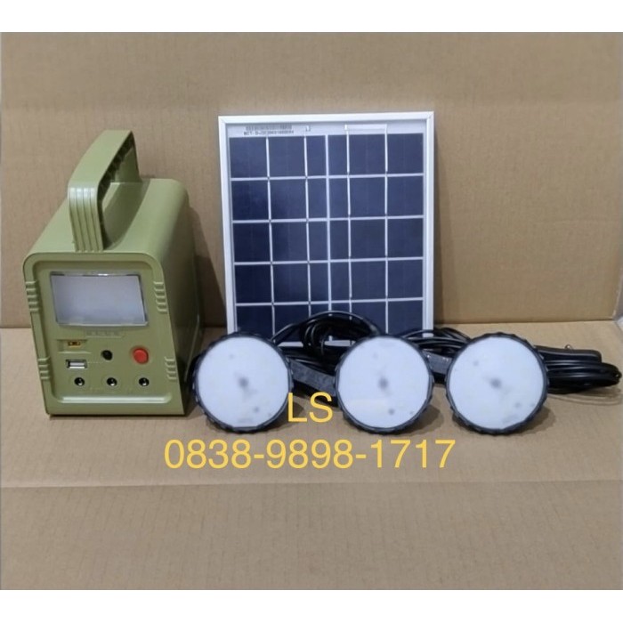 Lampu Sehen Solar Home Lighting System SHS 5W (Paket Lampu Solar Cell)
