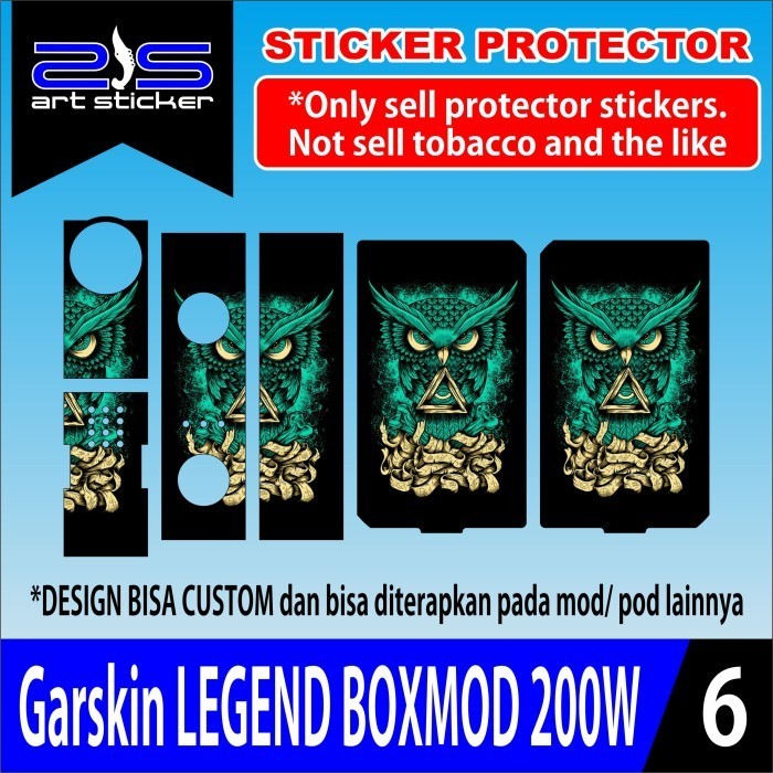 

Terlaris Legend Boxmod Itachi Garskin Stiker Custom Case Laminasi Tebal COD