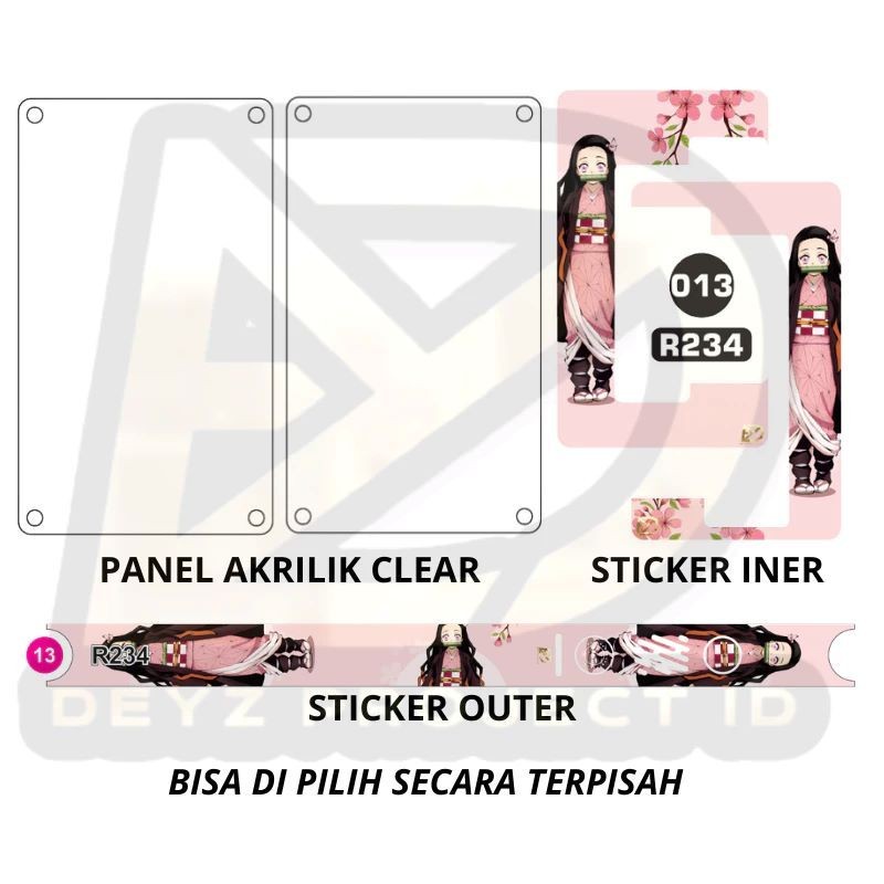 

Terlaris Cover Panel Dan Stiker Set Ukuran 432 R Garskin Custom Case Laminasi Tebal COD