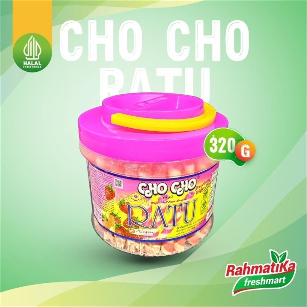 

Chocho Ratu Astor Wafer Roll / Stick Rasa Stroberi 320 gram