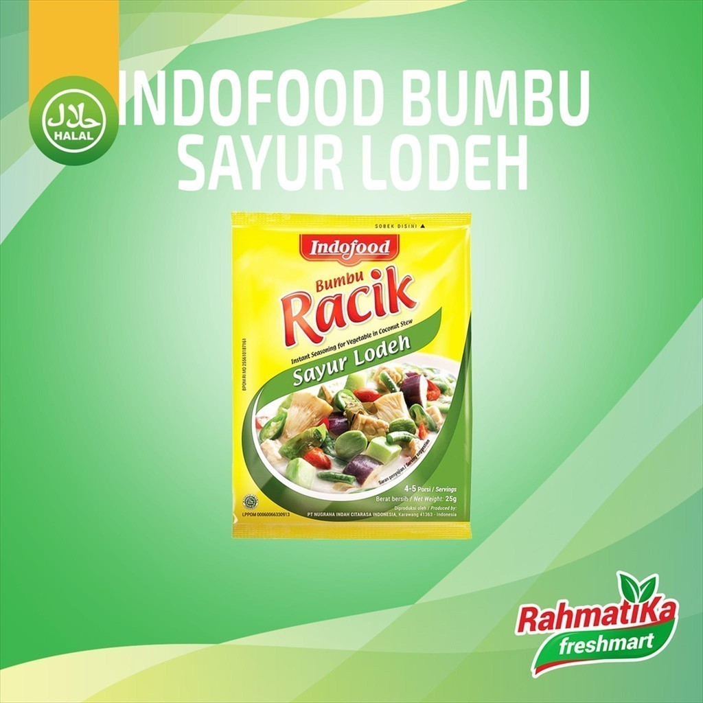 

Bumbu Racik Sayur Lodeh Indofood 25 gram