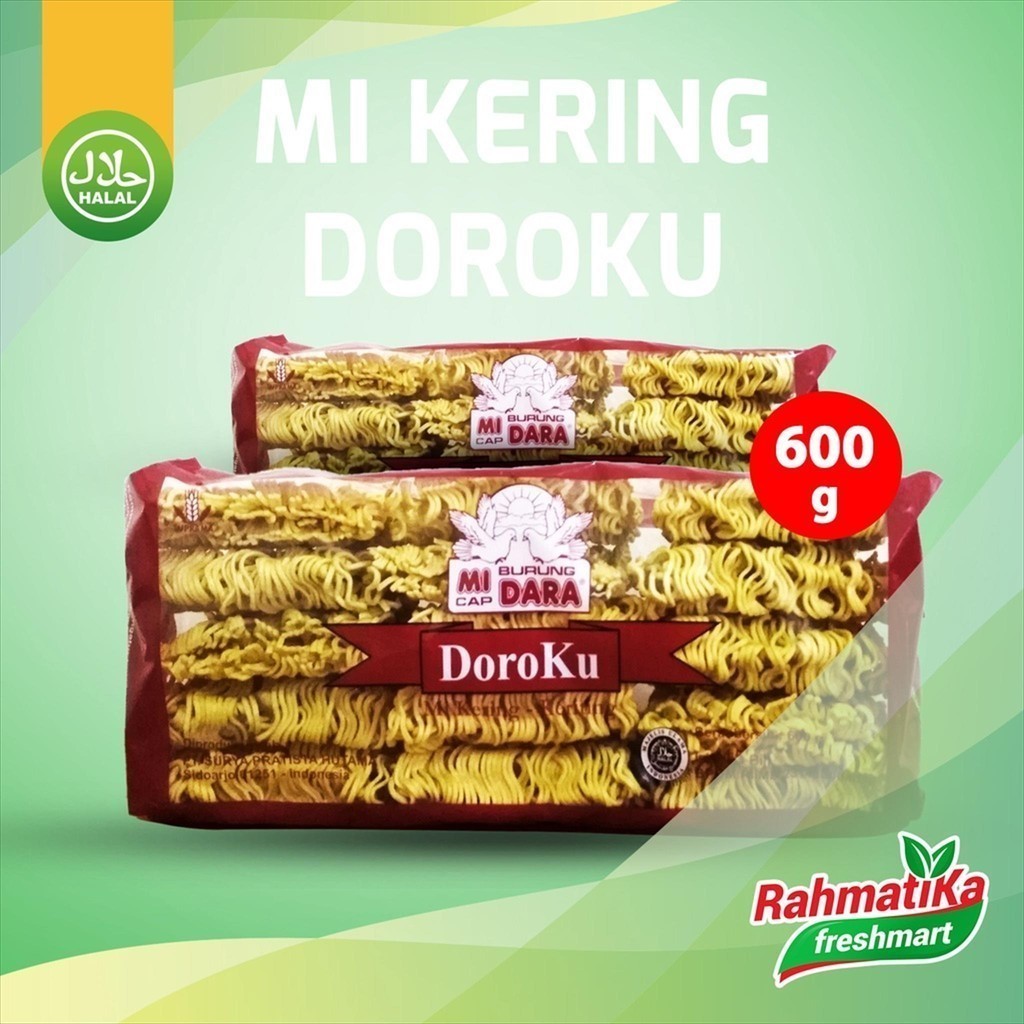 

Mi Burung Dara Cap DoroKu / Mie Kering Keriting 600 gr