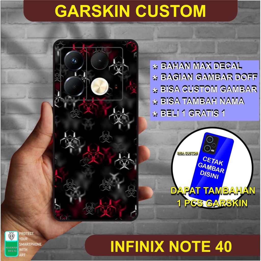 

Terlaris Infinix Note 40 Pro Garskin Stiker Custom Case Laminasi Tebal COD