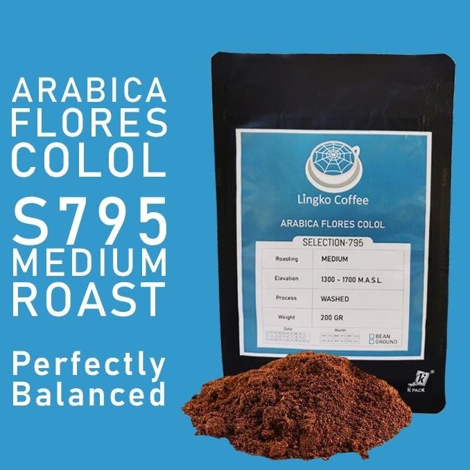 

Kopi Arabika Flores Manggarai Colol - 200 Gr Medium - Bubuk / Biji