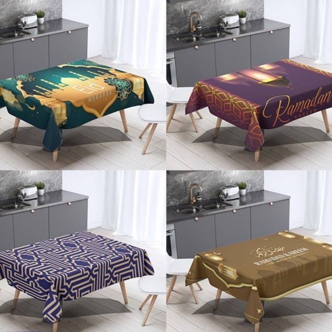 BEST SELLER TAPLAK MEJA TAMU PANJANG 180CM TABLE RUNNER RAMADAN TAPLAK MEJA MAKAN