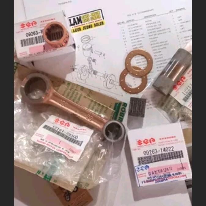 stang seher Suzuki Ts125 original stang piston Suzuki Ts125 conecting rod Suzuki Ts125 stang bandul 