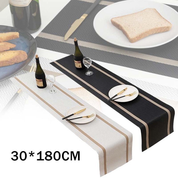TERBARU TAPLAK MEJA MAKAN MINIMALIS TABLE RUNNER PANJANG TABLE RUNNER PVC TABLE RUNNER NORDIC