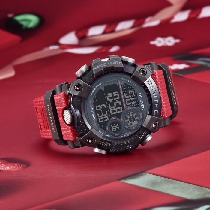 Digitec Dg-5118T Jam Tangan Pria Digital Rubber 5118 Original Dg5118