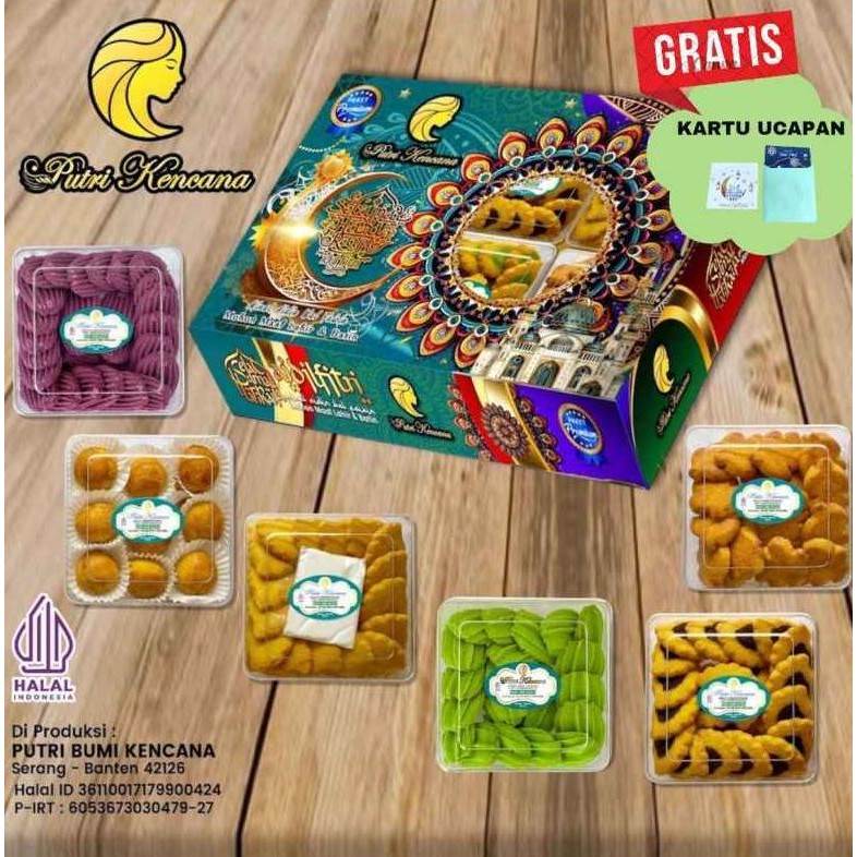 

Promo Kue Lebaran Putri Kencana Paket Premium Isi 6 Toples Free Kartu Ucapan