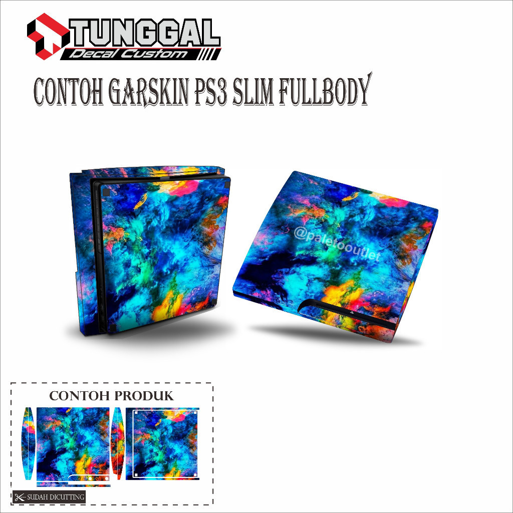 

Terlaris Ps3 Slim Fat Super Garskin Stiker Custom Case Laminasi Tebal COD