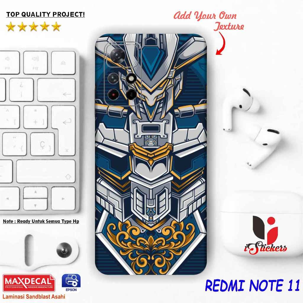 

Terlaris Redmi Note 11 Garskin Stiker Custom Case Laminasi Tebal COD