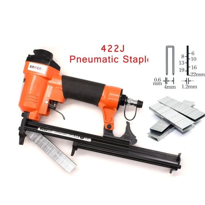 

422J Upholstery Stapler 20Ga Pneumatic Staples Gun For Furniture