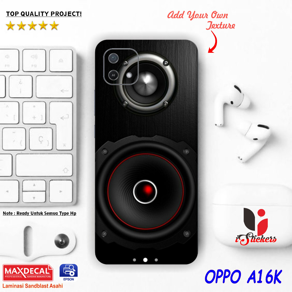 

Terlaris Oppo A16K Garskin Stiker Custom Case Laminasi Tebal COD