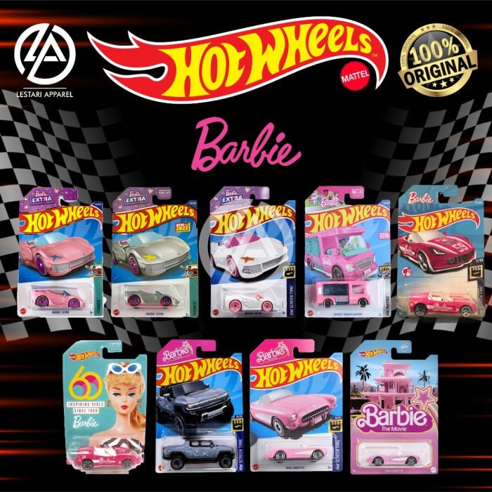 HOT WHEELS BARBIE BARBIE EXTRA PINK BARBIE EXTRA SILVER BARBIE