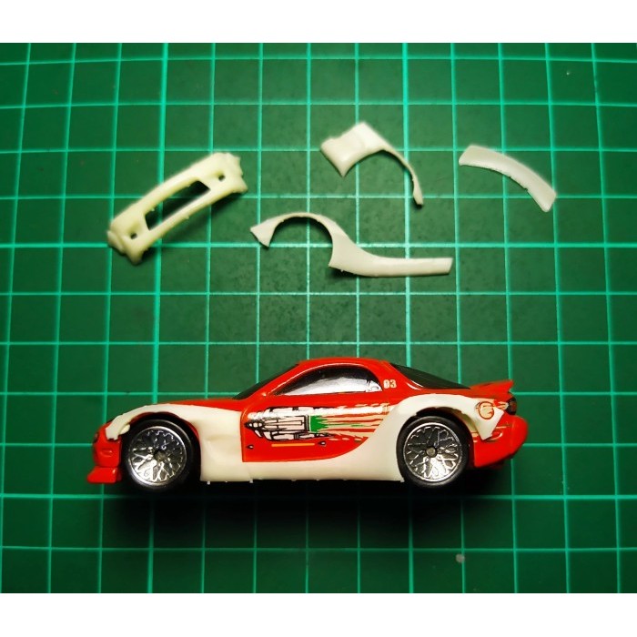 ROCKET BUNNY RX7 BODY KIT HOT WHEELS