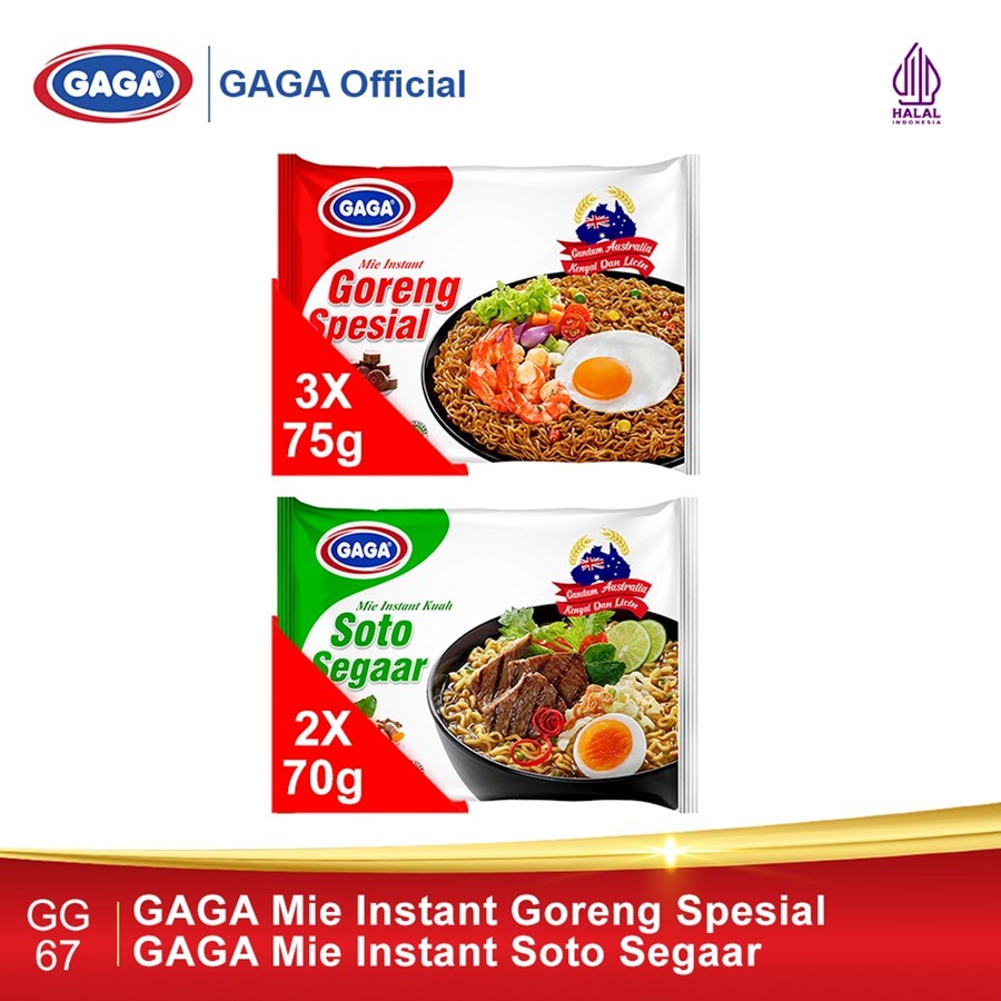 

Gaga Mie Soto Segaar Mix Gaga Mie Goreng Spesial