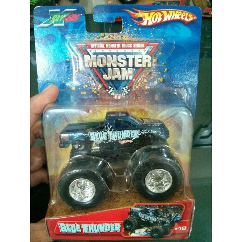 HOTWHEELS MONSTER JAM BLUE THUNDER XRAYCERS BASE BESI